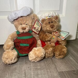Ginger Snap Cookie Bear Soft Toy Plush Cooking Christmas Teddy